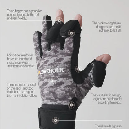 LUREHOLIC Three Fingers Gloves